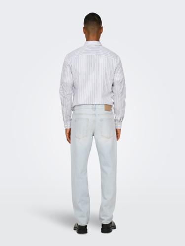 ONSEDGE STRAIGHT LB 9393 DOT DNM NOOS 33/32 Gerade geschnitten - Light Blue Bleached Denim
