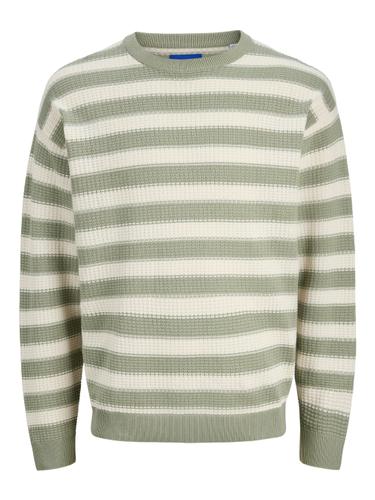 JORGREENE KNIT STRUCTURE CREW NECK JNR 176 Locker geschnitten - Sea Salt