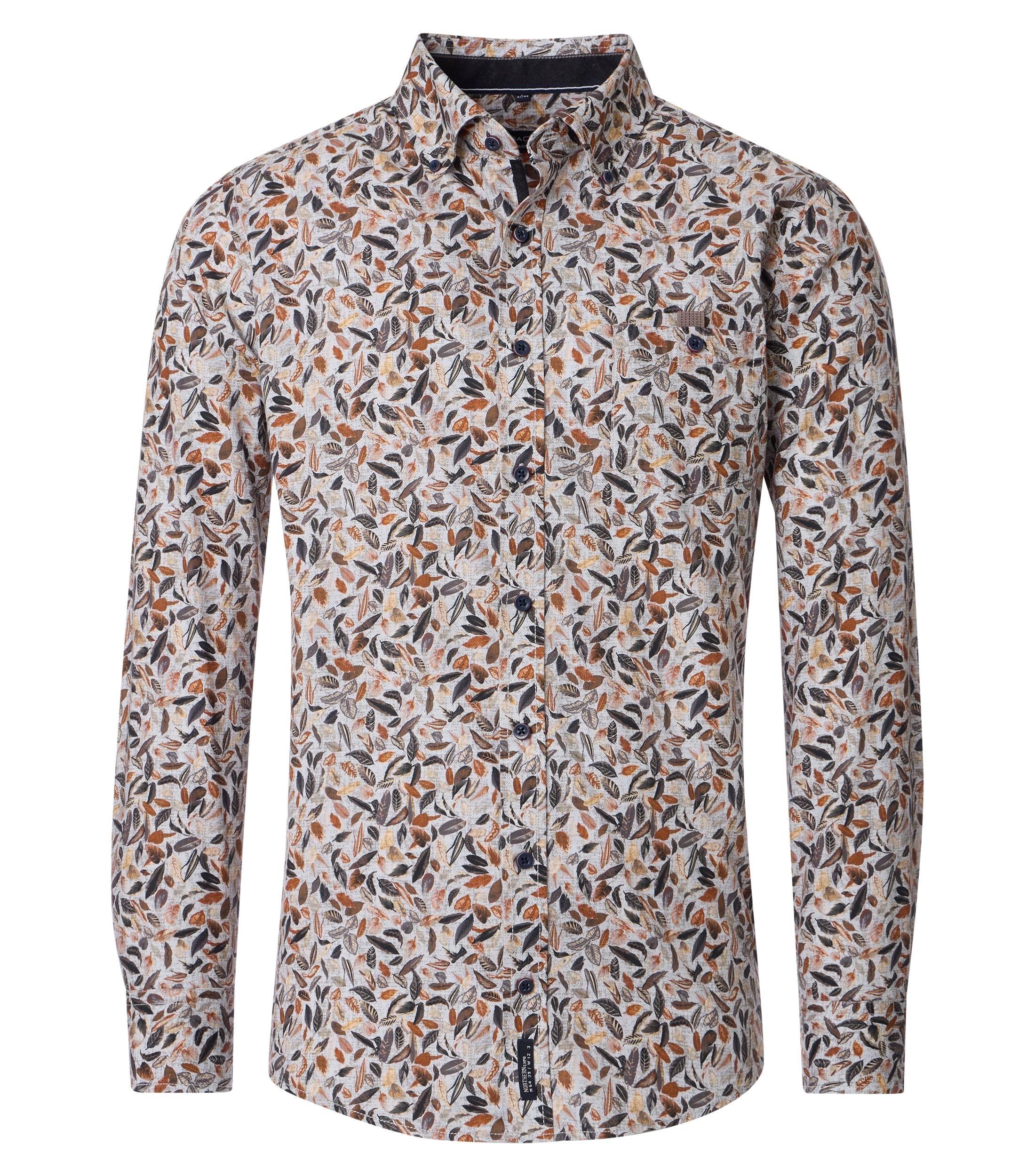 Freizeithemd XXL Casual Fit - Braun