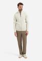 Cardigan Full Zip Tuck Stitch M Regular Fit - Chalk