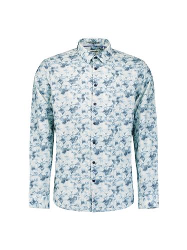 Shirt Allover Printed Yarn Dyed Dobby XL Regular Fit - Blue
