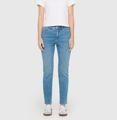 MAC JEANS - MELANIE, Authentic Stretch Denim 46/30 Straight Fit - Blau