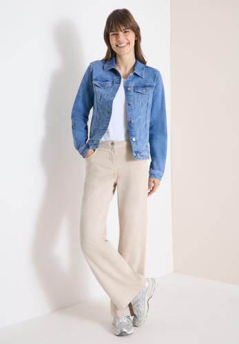 Jeansjacke mit Brusttaschen und Knöpfen L - Light Blue Washed