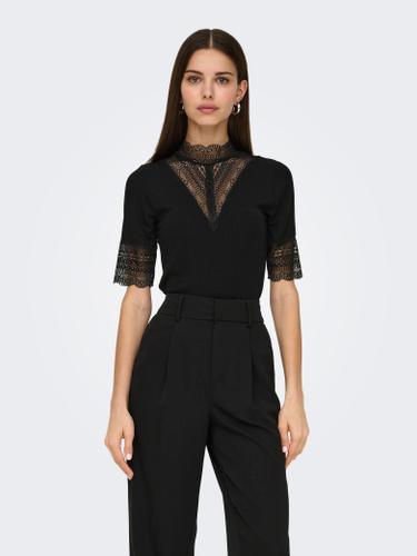 ONLTILDE HIGHNECK S/S TOP JRS NOOS S Enger Schnitt - Black