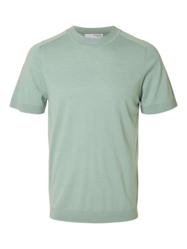 SLHTRAY SS KNIT MERINO CREW NECK NOOS