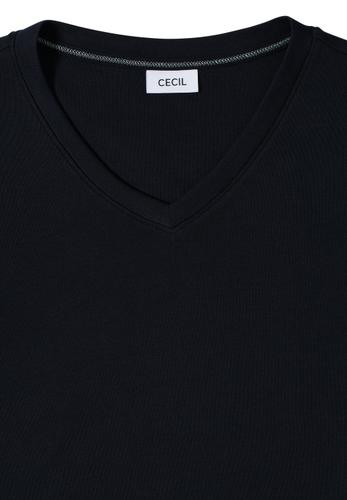 Basic V-Neck Shirt S - Urban Dark Blue