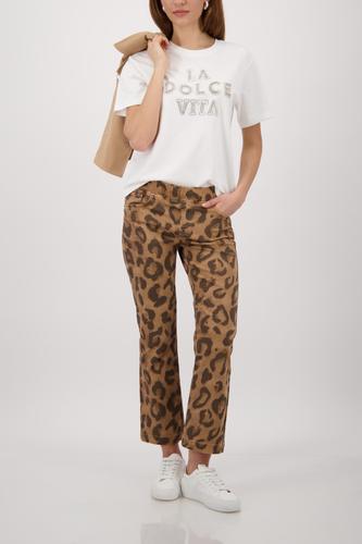 T-Shirt mit Schmuckschrift