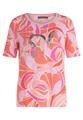 Printshirt 40 Lässig - Red/rosè