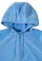 Fleecejacke mit Hoodie L - Fountain Blue
