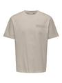 ONSFRED LIFE RLX SS PRINT TEE NOOS XL Locker geschnitten - Silver Lining