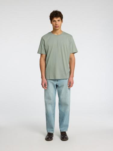 SLHASPEN SLUB SS O-NECK TEE NOOS