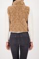 Cropped-Weste mit Taschen 36 - Cognac