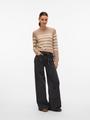 VMSABA PLAIN LS O-NECK PULLOVER GA NOOS S Normal geschnitten - Silver Mink