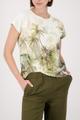 T-Shirt mit tropischen Print 38 - Olive Gemustert