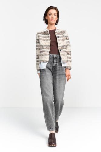 Glam bouclé jacket Weiß S