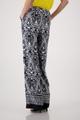 Palazzo-Hose mit Ornament-Muster 42 - Schwarz Gemustert