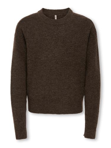 KOGCAMILLA O-NECK L/S PULLOVER KNT 146/152 Normal geschnitten - Black Coffee