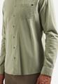 Shirt Solid Fine Herringbone XXL Regular Fit - Light Moss