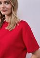 Dropped Shoulder Shirt mit Rippdetail