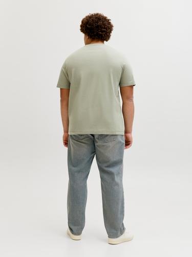 JORNORREBRO EMB TEE SS CREW NECK PLS EU5XL US3XL Normal geschnitten - Seagrass
