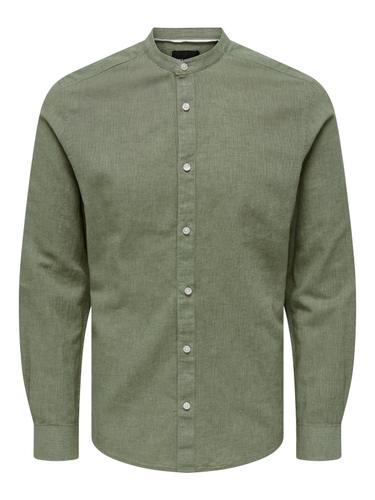 ONSCAIDEN LIFE LS LINEN BLEND MAO NOOS