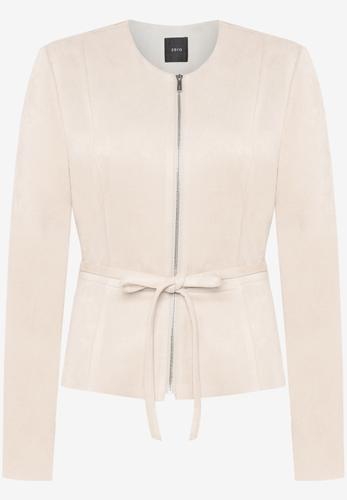 Blazer-Jacke in Lederoptik 40 - French Oak