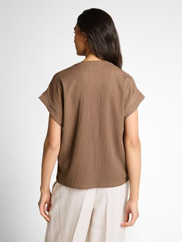 Crinkle T-Shirt XXXL Regular Fit - Taupe Grey