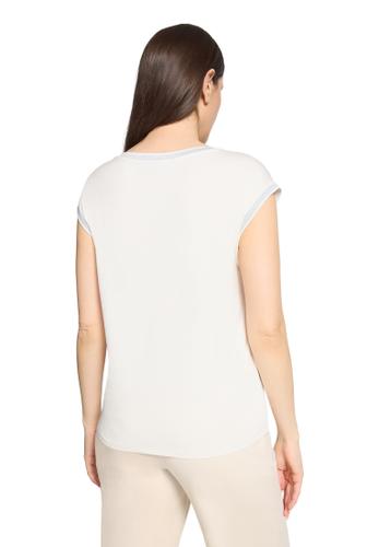 Blusenshirt 42 Lässig - Patch Cream/Green