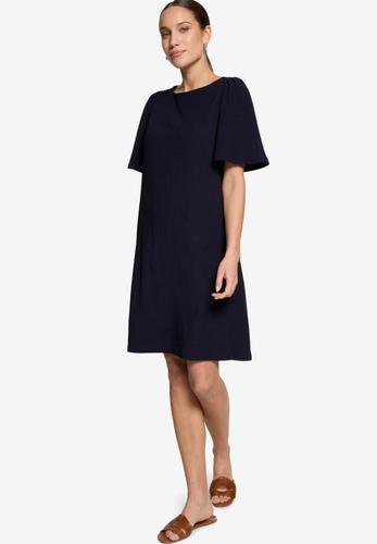 T-Shirt- Kleid mit Rundhalsausschnitt