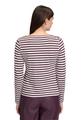 Ringelshirt L Figurnah - Cream/dark Red