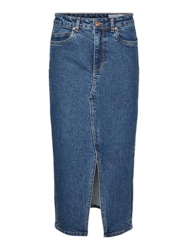 VMVERI HR CALF DENIM SKIRT GA MIX N
