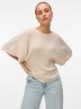 VMBARBADOS SS V-BACK PULLOVER GA SE M Normal geschnitten - Oatmeal