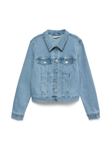 VMLUNA LS SLIM DNM JACKET MIX GA NOOS XS - Light Blue Denim