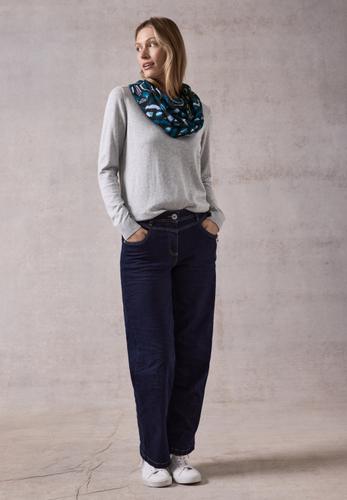 Bedruckter Loop Schal A - Dynamic Aqua Blue