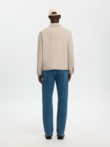SLMREG-ROBERT OVERSHIRT NOOS M Normal geschnitten - Egret