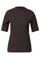 T-Shirt mit Rippstruktur 38 - Deep Roast Brown