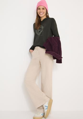Hoodie mit Schmucksteinen S - Raw Khaki