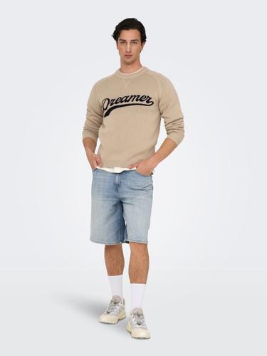 ONSCARL BALL LB 2958 TAI DNM SHORTS NOOS XXL Ballon Schnitt - Light Blue Denim