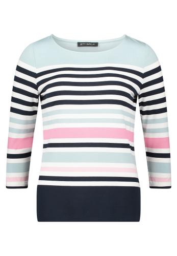Basic Shirt 42 Tailliert - Mint/Dark Blue