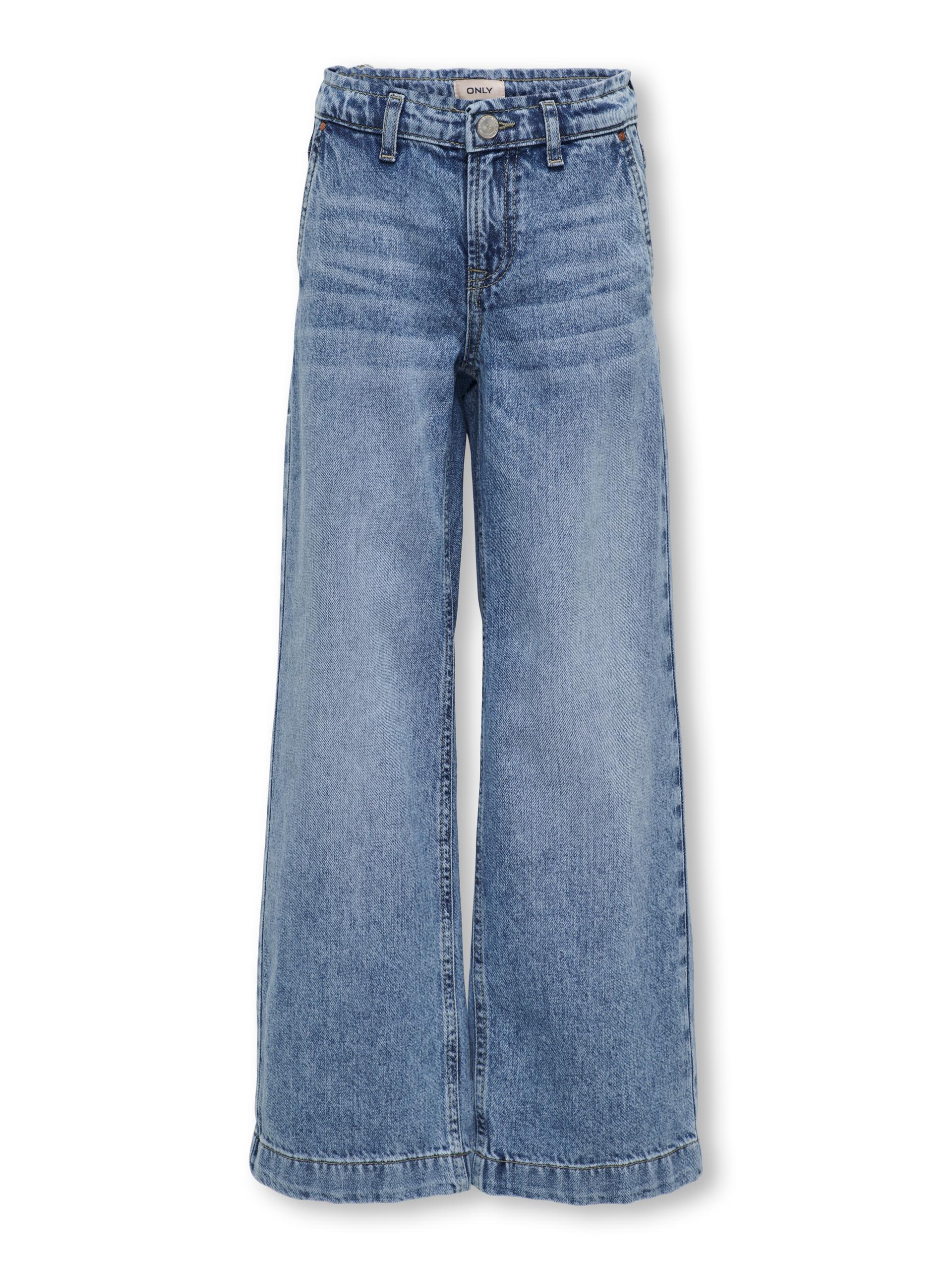 KOGCOMET WIDE LEG DNM MAT085 NOOS 146 Weiter Beinschnitt - Medium Blue Denim