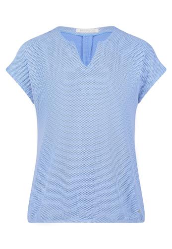 Casual-Shirt XXL Lässig - Blau/weiß