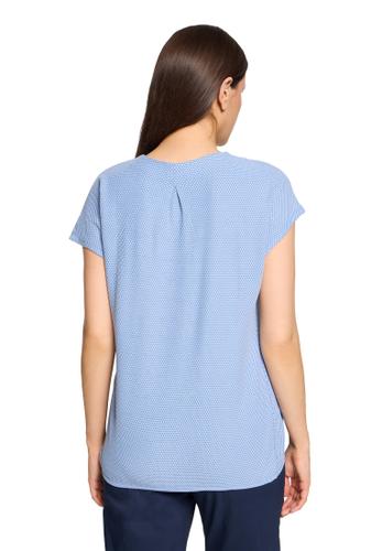 Casual-Shirt XXL Lässig - Blau/weiß
