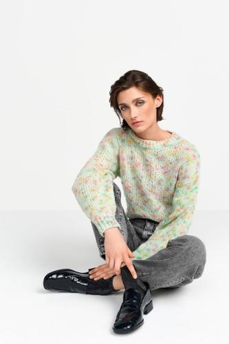Crew neck neps pullover