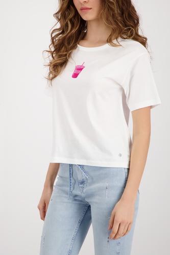 T-Shirt mit Coffee-Print 42 - Off-white
