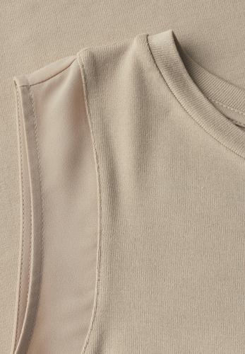 Top mit Chiffondetails 46 - Coastal Beige