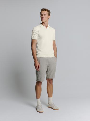 Pullover Short Sleeve Polo V Solid