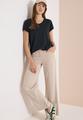 T-Shirt mit V-Neck und Spitzendetail