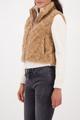 Cropped-Weste mit Taschen 36 - Cognac