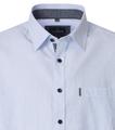 Leinenhemd Kurzarm XXL Casual Fit - Blau