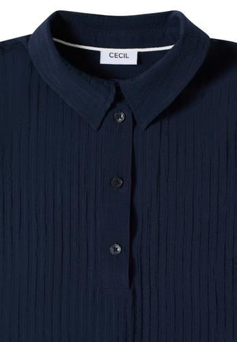 Dropped Shoulder Bluse mit Struktur